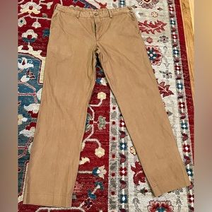 Bill’s Khakis Men’s British Tan Chinos Slim Fit Size 37x32